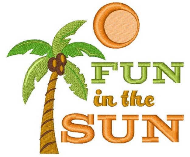 Picture of Fun In The Sun Machine Embroidery Design