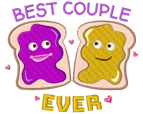 Best Couple Ever Machine Embroidery Design