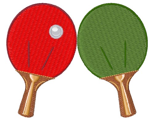 Ping Pong Machine Embroidery Design