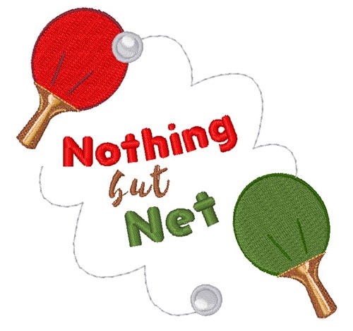 Nothing But Net Machine Embroidery Design