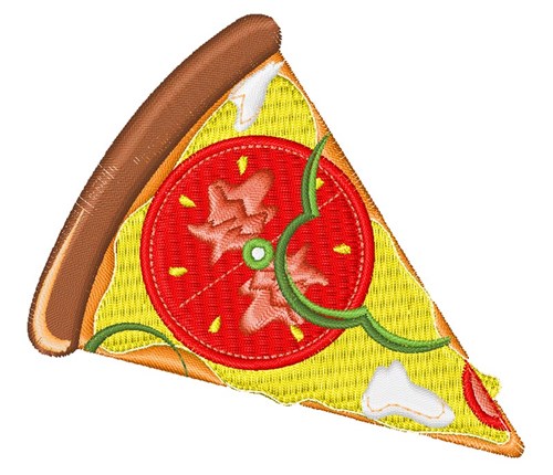 Pizza Slice Machine Embroidery Design