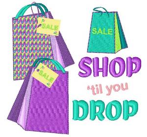 Picture of Shop Til You Drop Machine Embroidery Design