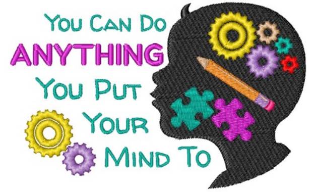 Picture of Put Mind To Machine Embroidery Design