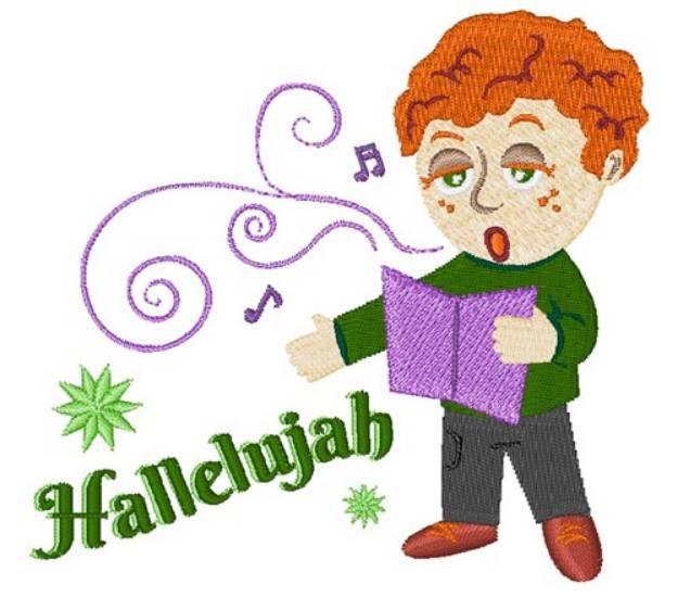 Picture of Sing Hallelujah Machine Embroidery Design