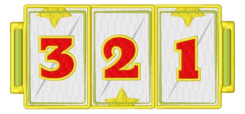 Slots  Numbers Machine Embroidery Design