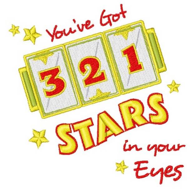 Picture of Stars In Your Eyes Machine Embroidery Design
