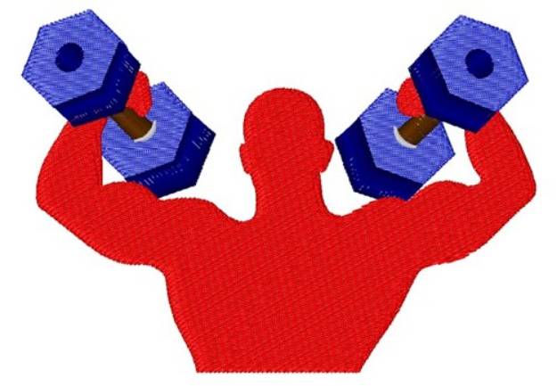 Picture of Strong Man Machine Embroidery Design