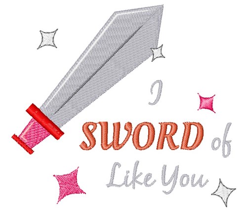Sword Of Like You Machine Embroidery Design
