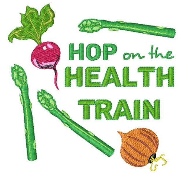 Picture of Health Train Machine Embroidery Design