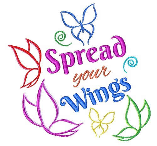 Spread Your Wings Machine Embroidery Design