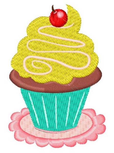 Picture of Cupcake Machine Embroidery Design