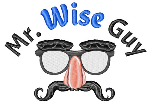 Mr Wise Guy Machine Embroidery Design
