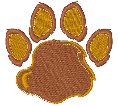 Bear Paw Machine Embroidery Design