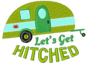 Picture of Camper Let s Get Hitched Machine Embroidery Design