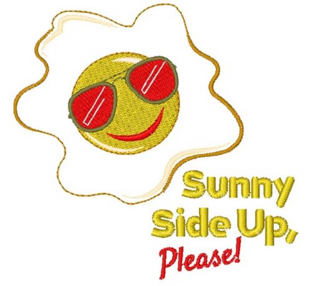Picture of Egg Sunny Side Up Please Machine Embroidery Design
