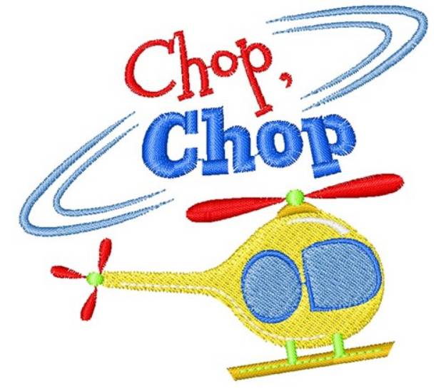 Picture of Helicopter Chop Chop Machine Embroidery Design