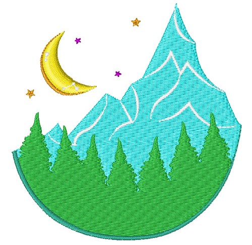 Mountains Machine Embroidery Design