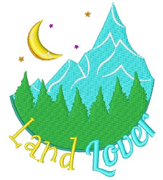 Picture of Mountains Land Lover Machine Embroidery Design