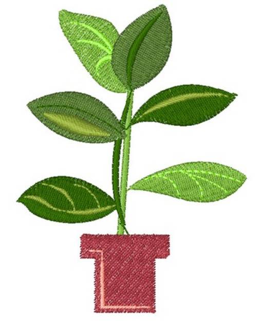 Picture of Plant Machine Embroidery Design