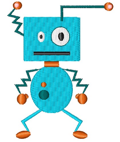 Robot  Machine Embroidery Design