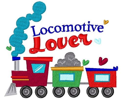Train Locomotive Lover Machine Embroidery Design