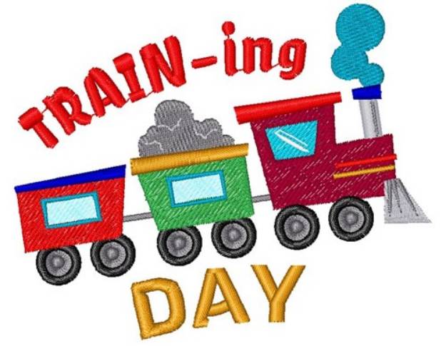 Picture of Train Training Day Machine Embroidery Design
