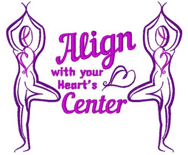 Picture of Tree Pose Align With Your Heart s Center Machine Embroidery Design