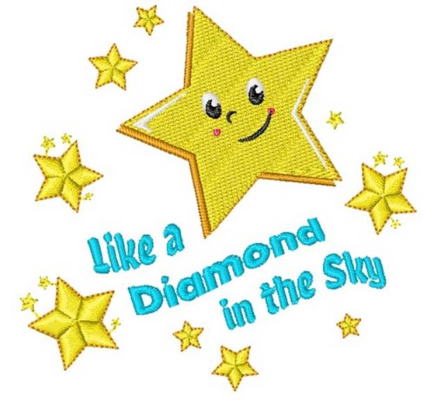 Picture of Twinkle Like A Diamond In The Sky Machine Embroidery Design