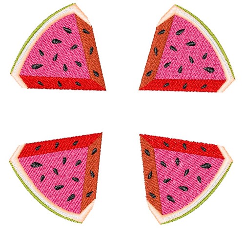 Watermelon Machine Embroidery Design