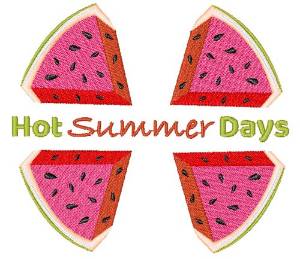Picture of Watermelon Hot Summer Days Machine Embroidery Design