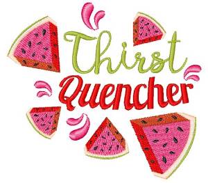 Picture of Watermelon Thirst Quencher Machine Embroidery Design