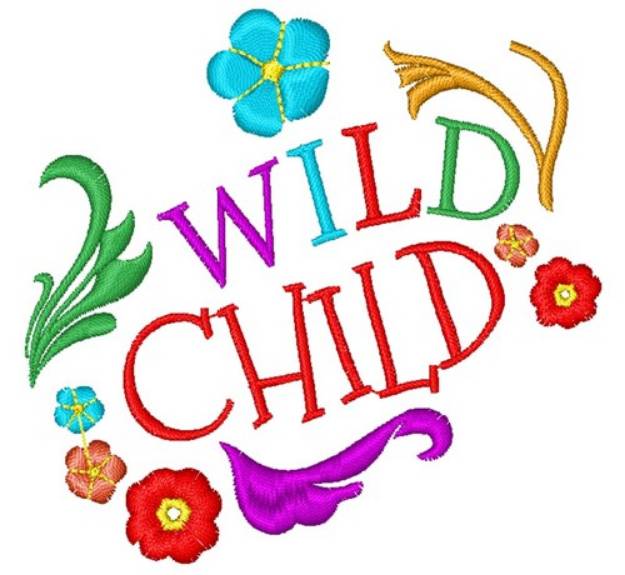 Picture of Wild Child Machine Embroidery Design