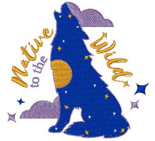 Wolf Native To The Wild Machine Embroidery Design
