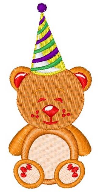 Picture of Birthday Bear Machine Embroidery Design