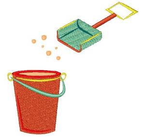 Picture of Bucket Shovel Base Machine Embroidery Design