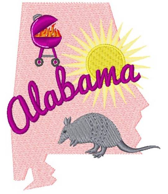 Picture of Alabama Alabama Machine Embroidery Design