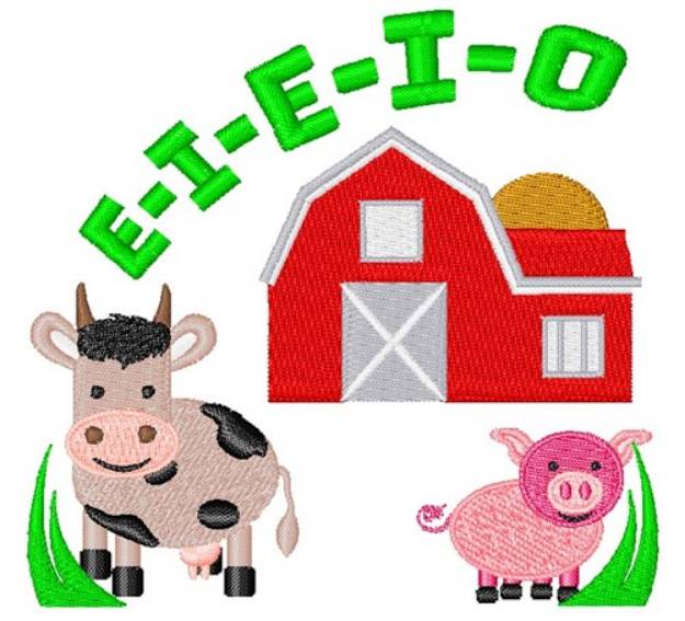 Picture of Farm E I E I O Machine Embroidery Design