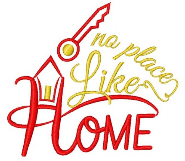 Picture of Home No Place Like Home Machine Embroidery Design