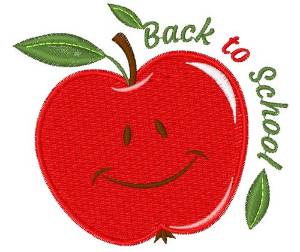 Picture of Apple Back To School Machine Embroidery Design