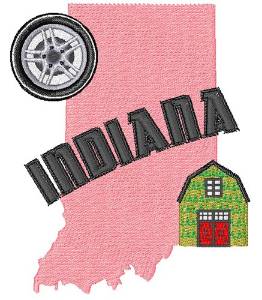 Picture of Indiana Indiana Machine Embroidery Design