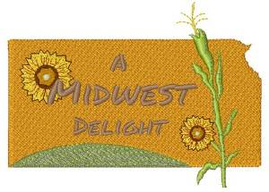Picture of Kansas A Midwest Delight Machine Embroidery Design