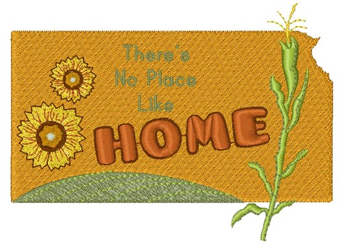 Kansas There s No Pace Like Home Machine Embroidery Design