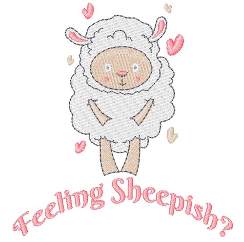 Lamb Feeling Sheepish Machine Embroidery Design