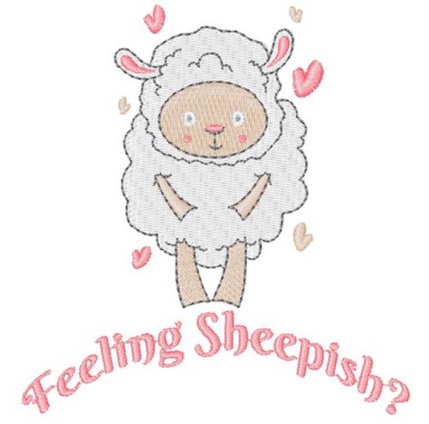 Picture of Lamb Feeling Sheepish Machine Embroidery Design