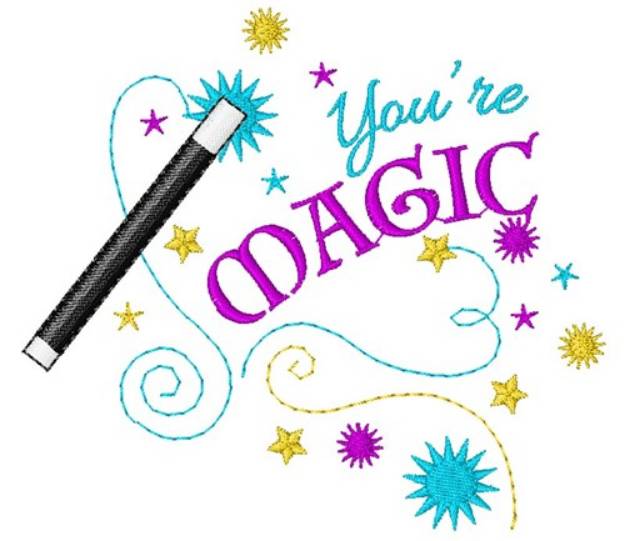 Picture of Magic Wand You re Magic Machine Embroidery Design