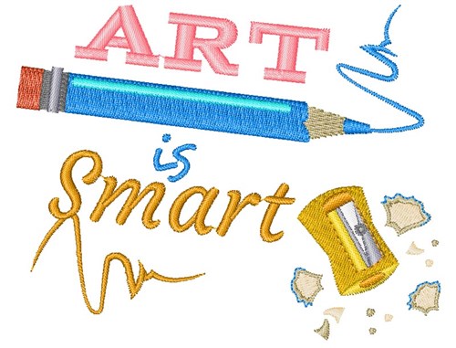 Pencil Sharpener Art Is Smart Machine Embroidery Design