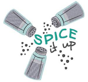 Picture of Pepper Shaker Spice It Up Machine Embroidery Design