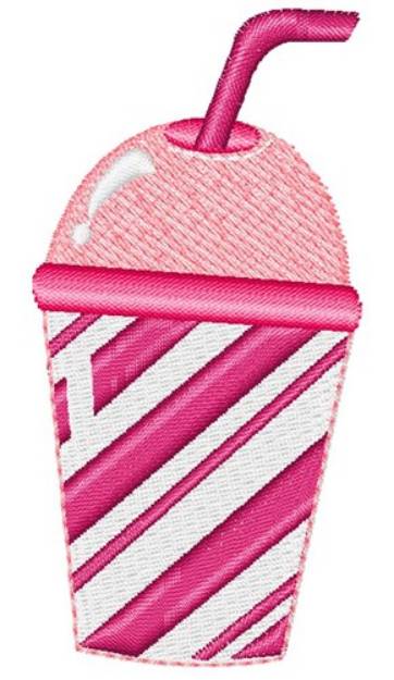 Picture of Pink Cup Machine Embroidery Design