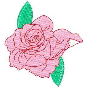 Picture of Rose Base Machine Embroidery Design