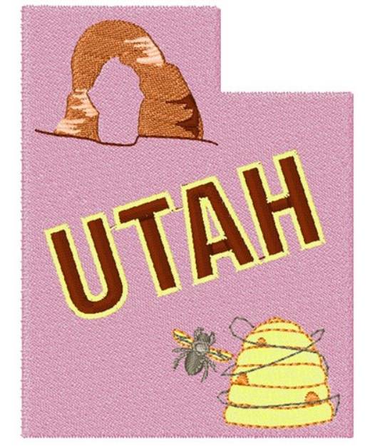 Picture of Utah Machine Embroidery Design